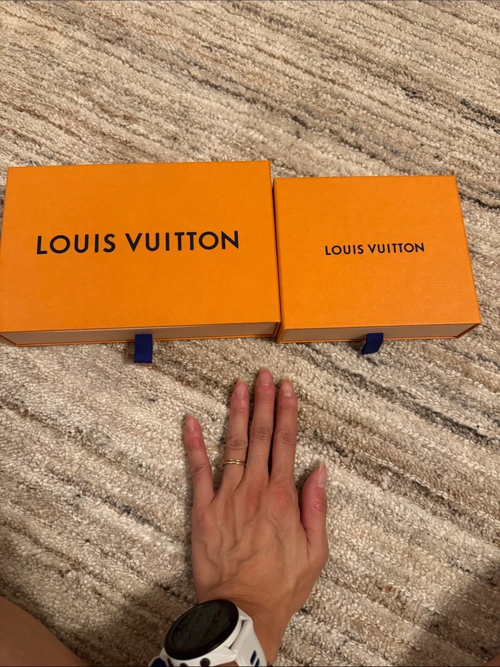 Louis Vuitton Orange and Navy Gift Box Set
